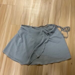Grey Ballet Wrap Skirt